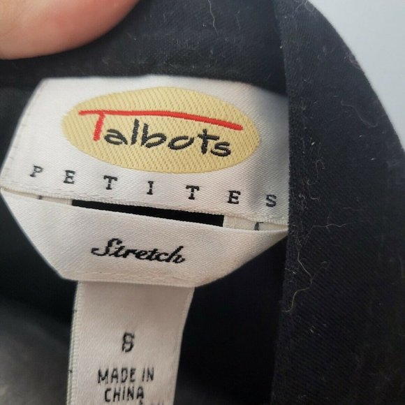 EUC Vintage 90s Retro Goth Talbots Black Velvet Long Maxi Dress Size 8 Pockets - Picture 10 of 11